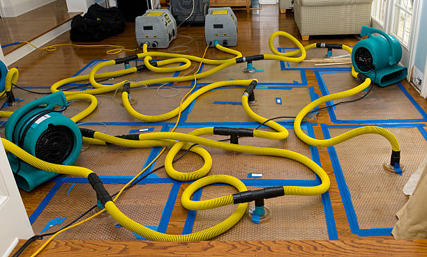 Professional Crawl Space Water Removal technician working in Stover, MO